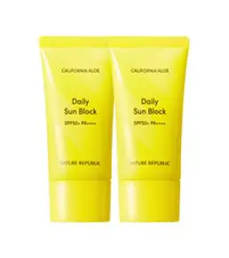 네이처리퍼블릭 [1+1] 캘리포니아 알로에 데일리 선블럭 SPF50+ PA++++, 57ml, 2개