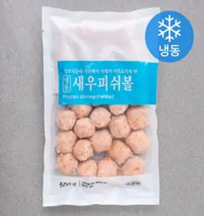 세미원 새우 피쉬볼 (냉동), 500g, 1개